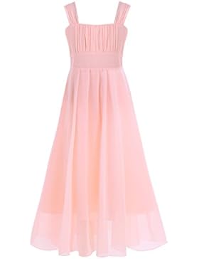 YiZYiF Mädchen Kinder Kleider Festlich Lang Brautjungfern Kleid Prinzessin Hochzeit Partykleid Chiffon Festzug...