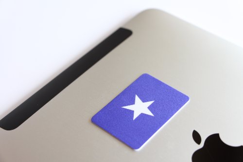 Tablet Display-Reinigungspad (Stern) für Tablet, Notebook, iPad, Galaxy, Surface – 52x37mm, Made in Germany - 2