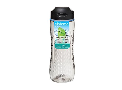 Sistema Hydrate Tritan Active Bottle-800 ml, Black, 800 ml Sistema Hydrate Tritan Active Bottle-800 ml, Black, 800 ml