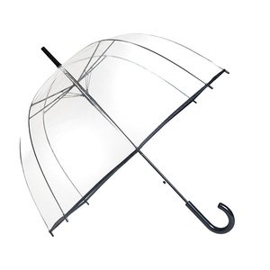 SMATI Parapluie transparent - cloche / dome transparent - ouverture automatique - 8 baleines en acier