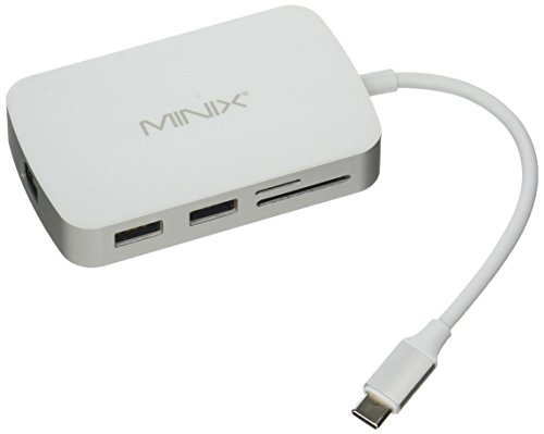 MINIX NEO C, USB-C Multiport Adapter with HDMI – Silber (Kompatibel mit Apple MacBook)