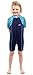 Patterned Lycra Arm Baby Toddler Wetsuit (XL, Blue)