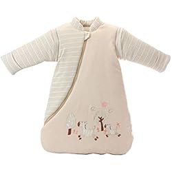 Saco de dormir para bebé de invierno, saco de dormir para niños, 3,5 tog, saco de dormir de algodón bio, diferentes tamaños desde el nacimiento hasta los 4 años gris Pony Talla:S/3-6Monate