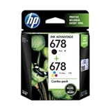 HP 678 2-pack Black & Tri-color Ink Advantage Cartridges (L0S24AA)