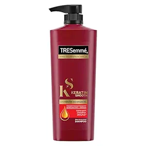 TRESemme Keratin Smooth Shampoo 580 ml, With Keratin & Argan Oil for Straighter, Shinier Hair - Nourishes Dry Hair & Controls Frizz, For Men & Women