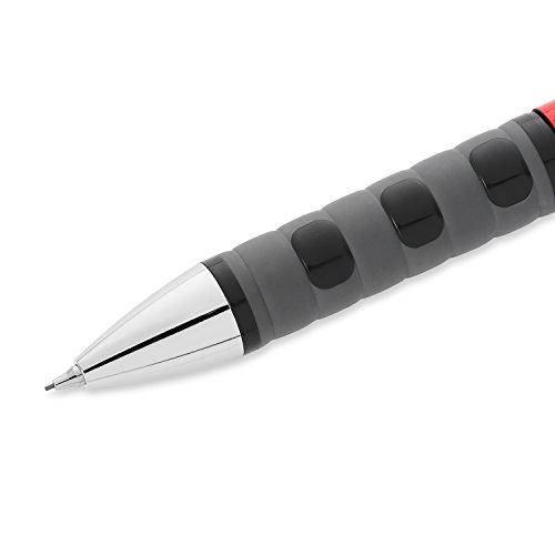rOtring Tikky 3 in 1 Druckbleistift / Kugelschreiber / Marker (0,5 mm, schwarzer Korpus, Schreibfarbe schwarz und rot) - 4