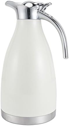 HURBHDGYDFMNV European simple vacuum flask Household heat preservation pot Stainless steel vacuum flask Pure color vacuum flask Hot water bottle 2L bulk kettle-E 16x29.4cm(6x12inch)