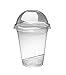 Produktbild We Can Source It Ltd - Einweg Smoothie Becher mit Gewölbter Deckel Perfekt für Slushies - 12 Oz with Cups and Lids, with Straws
