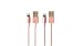 Produktbild Original iProtect 2x USB Ladekabel / Datenkabel für Apple iPhone 5 5s 5c SE, iPhone 6 6 Plus 6s 6s Plus, iPhone 7 7 Plus, iPhone 8 8 Plus, iPhone X, iPad in Rose Gold