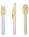 Produktbild PartyDeco-Conf.18 Besteck aus Holz, Pastellfarben, SDR8
