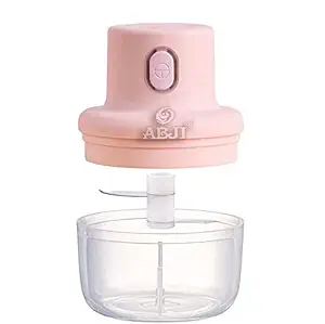 ABJI 250 ML Electric Fruit Vegetable Onion Garlic Cutter Food Speedy Chopper Mini Slicer,USB Rechargeable Food Speedy Chopper Mini Slicer,Portable Garlic Blender Mini Chopper Food Processor