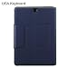 Produktbild Samsung Galaxy Tab S3 9.7T820 Wireless Tastatur Keyboard PU Hülle mit Hintergrund Backlight Ultra Slim Tastatur Hülle Keyboard Case kampatibel Drahtlos - Blue