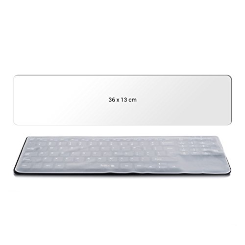 kwmobile Robuster, hauchdünner Tastaturschutz aus Silikon für 15″ – 17″ Laptop / Notebook / Ultrabook in Transparent – effektiver Schutz vor Verschmutzung und Abnutzung - 2