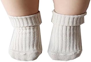 Doself Unisex-Baby Socks Infant Toddler Walker with non-slip socks for 0-18 Month Baby 4 Pairs