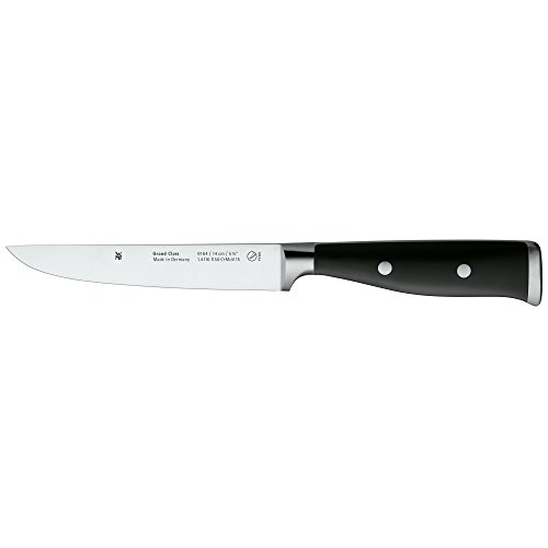 WMF Zubereitungsmesser Grand Class Länge 27 cm Klingenlänge 14 cm Performance Cut Made in Germany geschmiedeter Spezialklingenstahl fugenlos vernieteter Griff aus Kunststoff