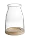 Produktbild Offizielles Yankee Candle Holz Boden Klar Glas Harmony Laterne Halter, Große Dekoration Zubehör Kerze Nicht im Lieferumfang Enthalten