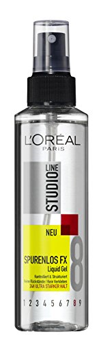 L'Oréal Paris Studio Line Gel-Spray Spurenlos FX Liquid- Gel / Haargel zum Sprühen 24h ultra starker Halt (ohne zu verkleben, ohne Rückstände zu hinterlassen) 6 x 150 ml