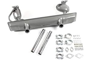 X-PARTS 8120000110 Auspuffanlage komplett Auspuff Anbausatz Endrohre Käfer 1200 Karmann Ghia