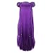 Produktbild Mypace Blond Lang Glatt Für Männer Damen Game New Skin L/OL K/DA Cosplay Purple Wig Women Anime Medium Rose Net Wigs