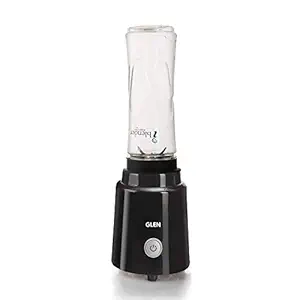 Glen Electric I Blender 200 Watt with 600 ml transparent bottle, Black (SA4047BL)
