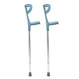 LA DURABILIDAD ESTÁ ASEGURADA: estas muletas para el antebrazo están hechas de aluminio de alta calidad, lo que lo hace ligero y resistente al mismo tiempo.