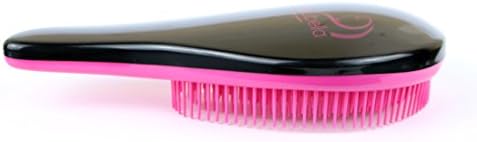 Hair Detangler Brush - (Black-Fuschia)