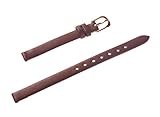 Uyoung Damen Leder 8 mm Braun Uhrenarmband LS018z0808-10