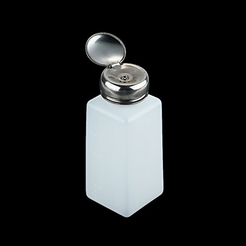 Zophor(TM)250ml Nail Polish Remover Empty Bottle Pressing Bottle Box White Salon Nail Art Pressing Bottle