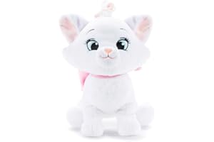 Simba- Peluche Disney Marie 25cm, Relleno Fabricado con Material 100% Reciclado, Licencia Disney, Apto para Todas Las Edades (6315876255)