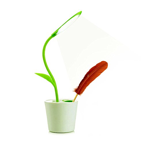 ToHa Dimmable Lámpara de escritorio LED con lápiz Lámpara de mesa Touch Touch Lámpara de lectura USB