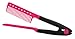 niceeshop(TM) Salon Hairdress DIY Hair Styling Hair Straightener Folding V Shape Comb,Roseo Black