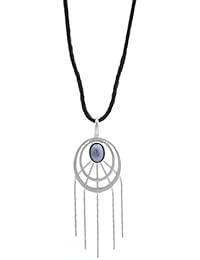 Collar con colgante en forma Misaki pantalones de deporte para mujer plateado QCRPFAME FAME