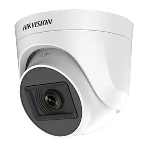 HIKVISION 2MP Dome with inbuilt Mic DS-2CE76D0T-ITPFS + USEWELL BNC/DC, White