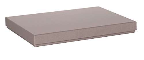 Rössler 1352453490 - Caja de cartón con tapa para documentos, formato A4, color beige