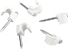 Produktbild Schwaiger ZIS90/20532 Nagelschellen (Durchmesser bis 9 mm, 20-er Set) weiß