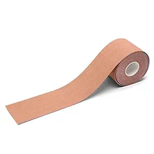 AURION Kinesiology Tape Waterproof Uncut Muscle Support Tape for Sports Injuries (5cm x 5M Roll) (Beige)