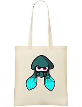 Splatoon Squid Kundenspezifische bedruckte Einkaufstasche - 100% weiche Baumwolle - umweltfreundliche u. Stilvolle...