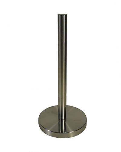 esto24 Edelstahl Küchenrollenhalter 32 cm mit extra schwerem Standfuß