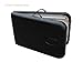 FoxHunter Deluxe Portable Lightweight Massage Table Beauty Couch Therapy Bed Folded 2 Section Aluminium Frame Black with Headrest Armsupport Free Cover and Carrying Bag