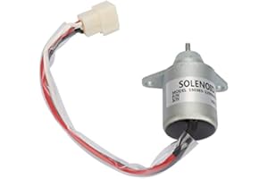 GAROSA Kit de Reemplazo Solenoide Parada Motor 12V y Solenoide Combustible Apagado 1503ES-12S5SUC5S para Inyección Diesel, Repuesto Compatible con Equipos Agrícolas y Generadores