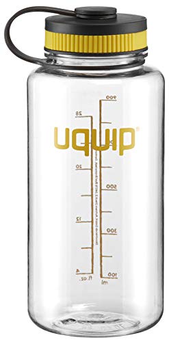 Uquip Thirsty 2.0 Tritan Wide-Mouth Water Bottle 1 Liter - BPA-free Drinking Vessel, Clear Uquip Thirsty 2.0 Tritan Wide-Mouth Water Bottle 1 Liter - BPA-free Drinking Vessel, Clear