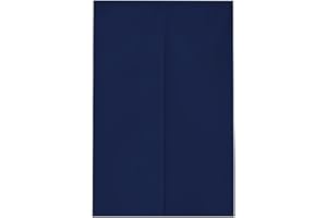 Odot Noren - Cortina de Puerta de Estilo Japonés con Color Sólido, Japonesa Tapiz Cortina de Partición Dormitorio Cocina Tienda Restaurante Separador de Puerta (85x150cm,Azul Marino)