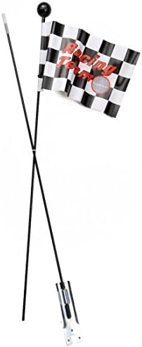 Flag Bike Racing 150 cm Black/White