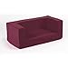 Children's Comfy Foam 2 Seater Mini Sofa in Purple. Soft, Colourful, Comfortable & Lightweight with a Removeable Cover