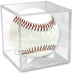 ProMoldCricket Ball, Baseball or Tennis Ball Mirror Back Display Case Twinpack