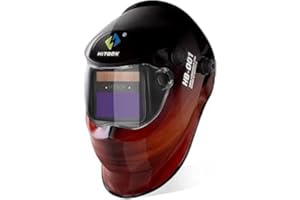 HITBOX Casco de Soldadura Solar con oscurecimiento automático y Rango de Sombra Ajustable 4/9-13 para ARC Mig TIG Plasma Cutter máscara Cap protección (HT-xinqiu)