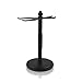Stylish Razor & Shaving Brush Shaving Stand Holder Drip Stand in Matt Black Finish