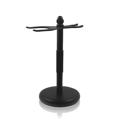 Stylish Razor & Shaving Brush Shaving Stand Holder Drip Stand in Matt Black Finish