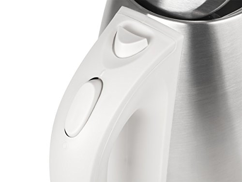 Teesa TSA1520W Kabelloser Wasserkocher, rostfreier Stahl mit Gehäuseelementen, weiß - 3