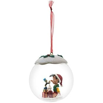 Boule De Noël En Verre Disneyland Paris Fée Clochette Bleue 25ème A